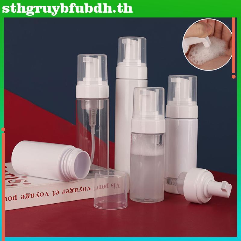 ST 100/120/150/200/250ml โลชั่นโฟมปั๊มขวดขวดเปล่ารีฟิลสําหรับสบู่มือแชมพู Cleanser คอนเทนเนอร์ Potable Travel TH