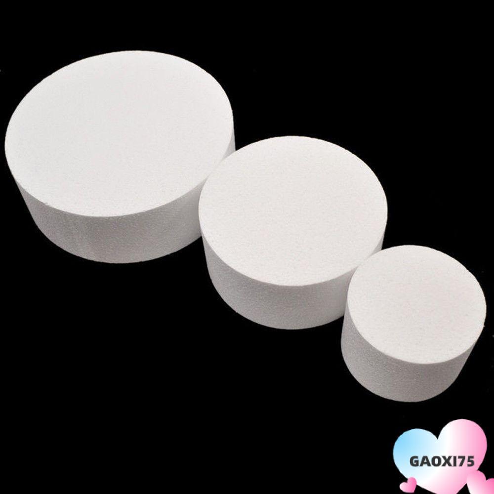 GAOXI75 4/6/8 นิ้วเค้กโฟม Mould ตกแต่ง Dummy Party DIY Polystyrene Styrofoam