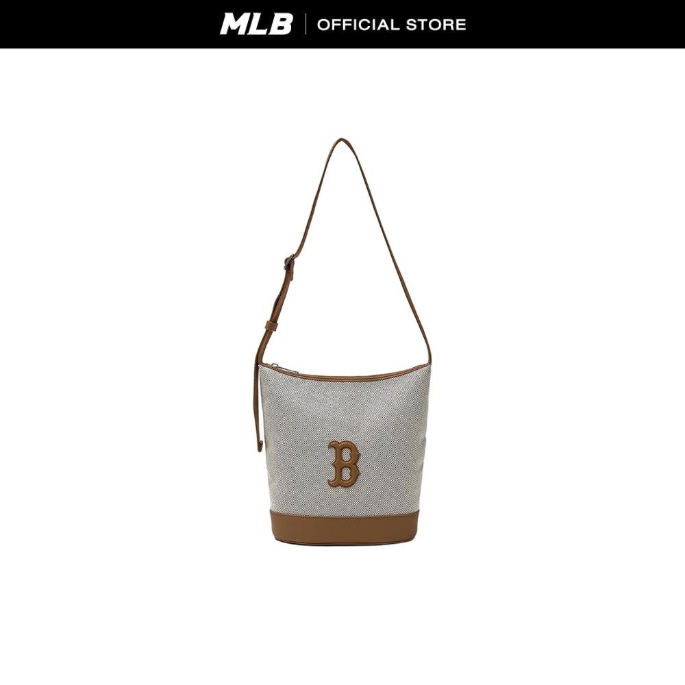 MLB กระเป๋าบัคเก็ต ยูนิเซ็กส์ Basic Canvas Bucket Bag รุ่น 3ABMBC15N 43BRD สีน้ำตาล