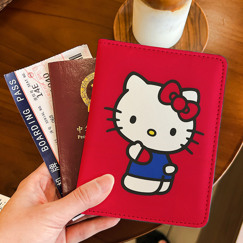 Kemao Kemao การ์ตูนผู้ถือหนังสือเดินทางเอกสารป้องกัน Multi-Function Card Travel Abroad แบบพกพา 26.5.8