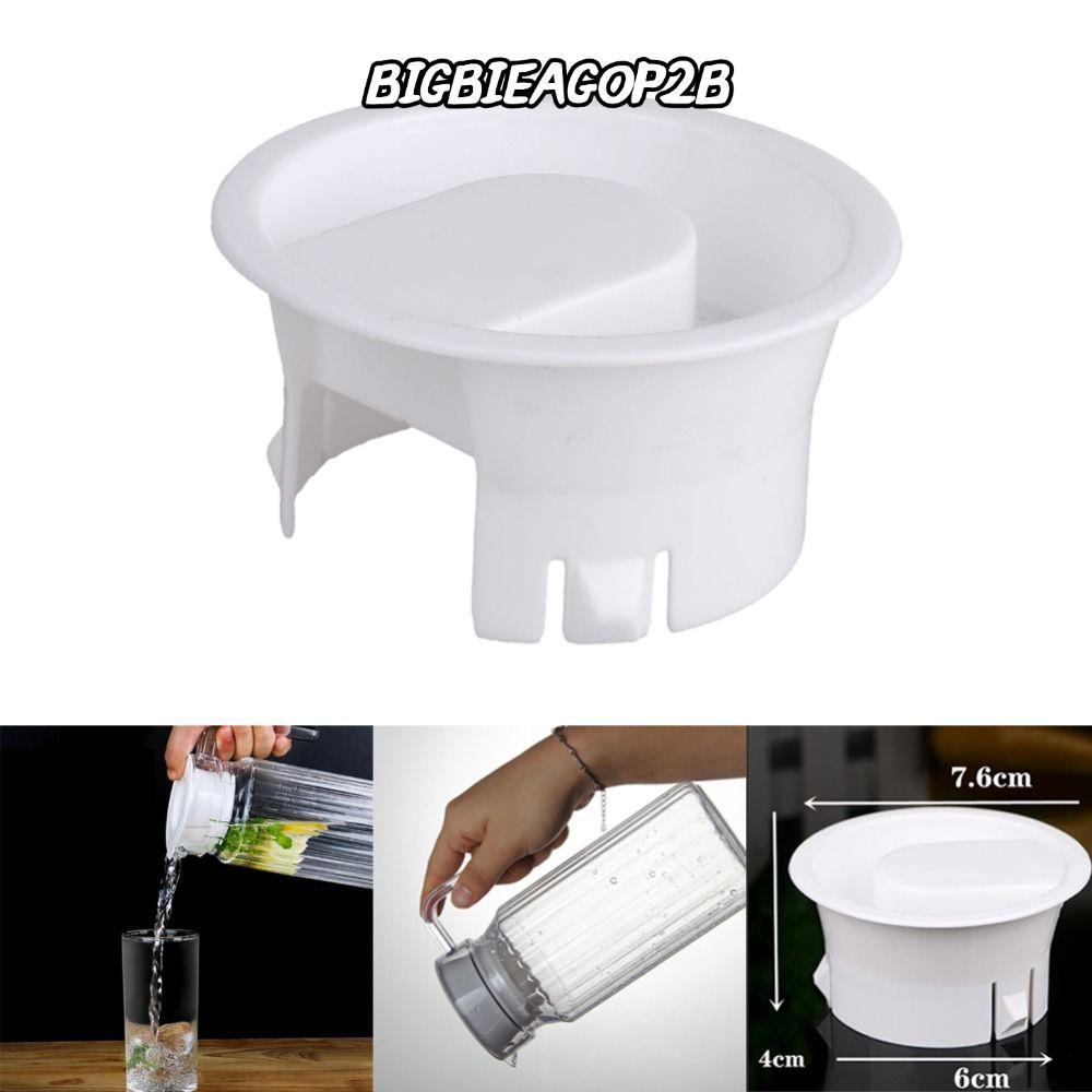 BIGBIEGOP2B ฝาปิด,ปลั๊กขวดพลาสติกป้องกันฝุ่น,อุปกรณ์เสริม Non Splash Glass Water Carafe Leak Proof Caps สําหรับเหยือก Bistro