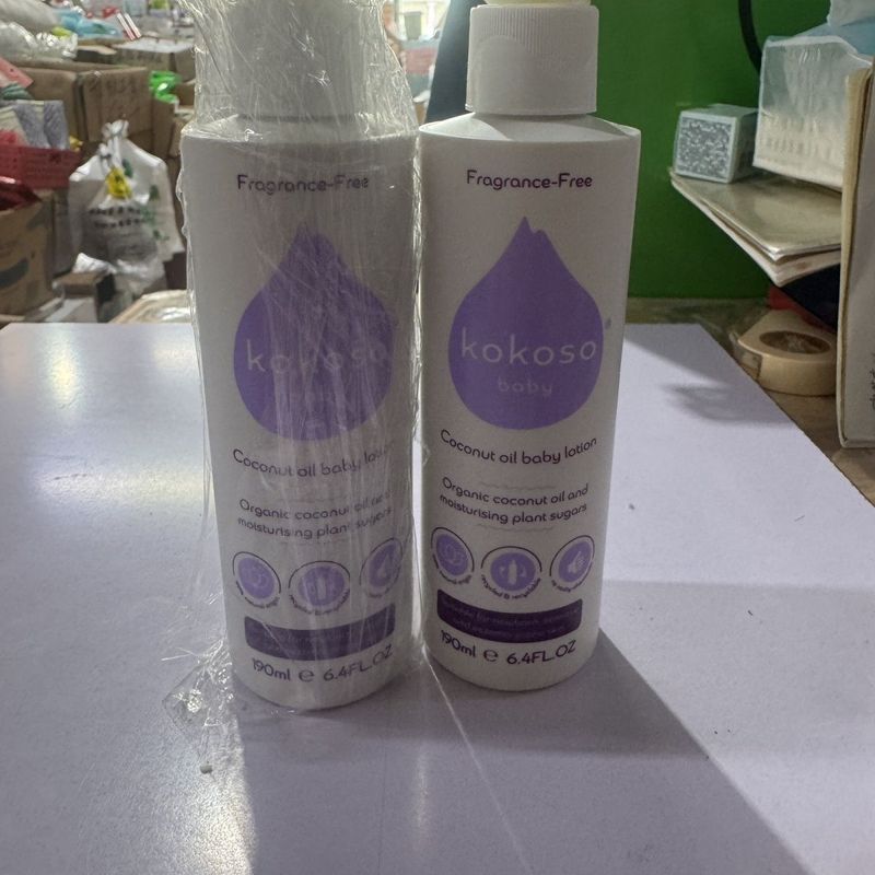 British KOKOSO Baby Natural Organic Coconut Oil Body Lotion, 190ml ส่วนผสมจากธรรมชาติ 100%, 5.8.15