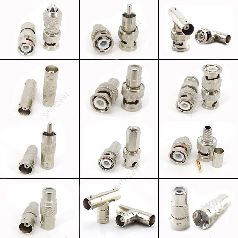 BNC series แปลงแจ็ค RCA BNC RF Coaxial Cable connector Test Converter TH26B1