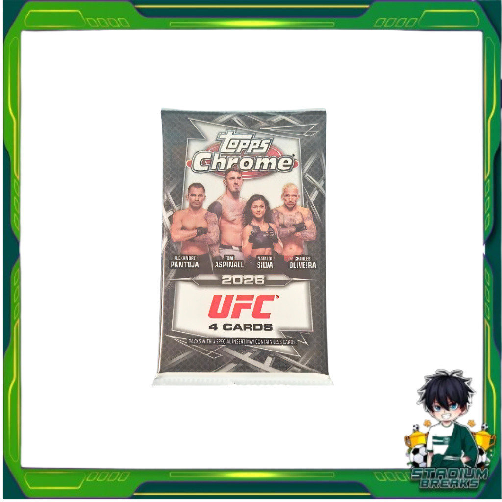 [ 1 ซอง ] พร้อมส่ง! Topps Chrome UFC 2026 Value Pack (p3)
