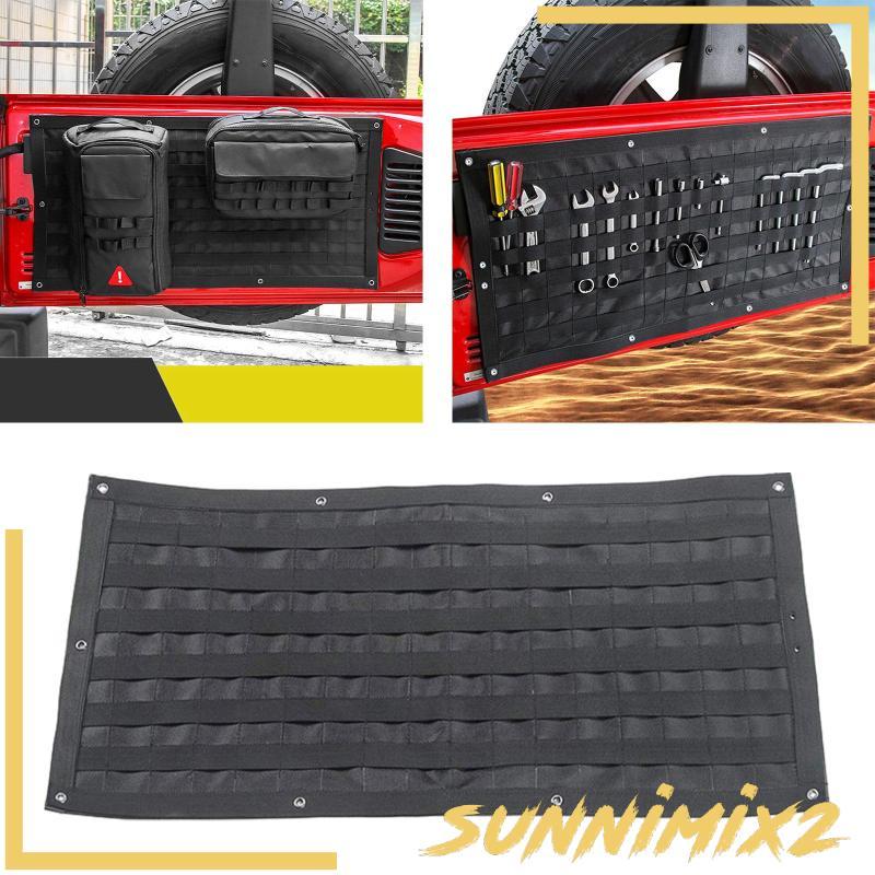 [Sunnimix2] Car Tailgate Door Storage Bag Oxford Cloth Tool Organizer Multi Pocket for Beijing Bj40p