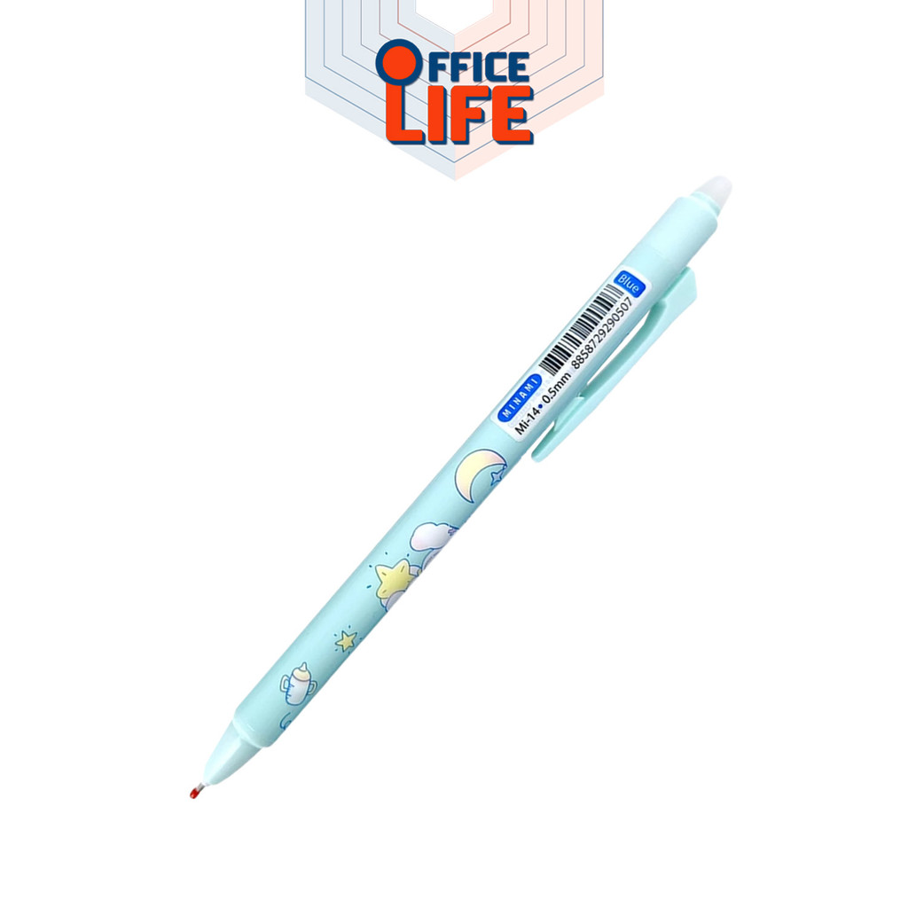 MINAMI (มินามิ) ปากกาเจลหมึกลบได้ ปากกาเจลลบได้ Erasable GEL Pen รุ่น MI-14 ขนาด 0.5 mm ( 1 ด้าม / คละสี ) ราคา ถูกที่สุด ดีลบีเคเค แกลเลอรีภาพที่ 4