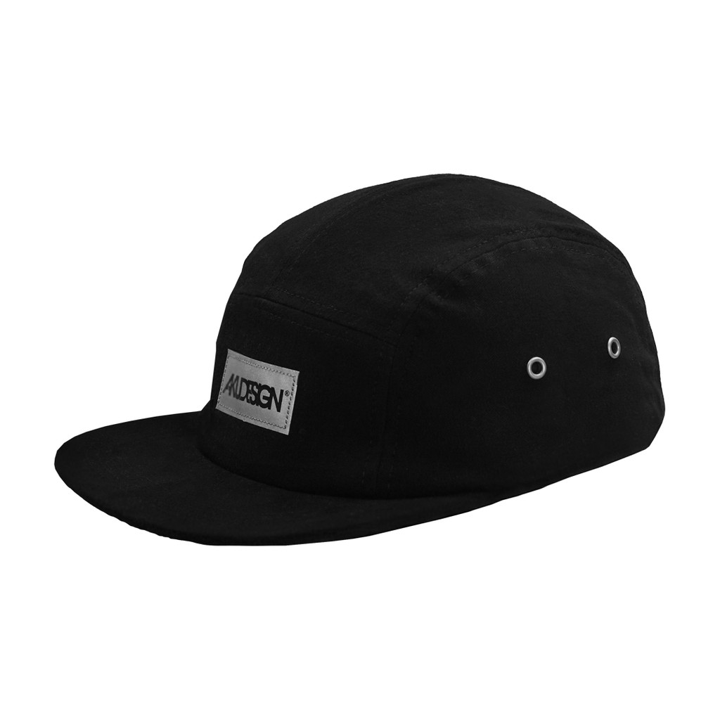 AKUDESIGN Reflek 5 Panel Cap สีดํา