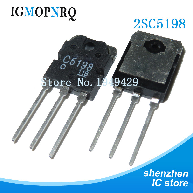 10 ชิ้น/ล็อต 2SC5198 C5198 หลอดเสียง TO-3P ทรานซิสเตอร์ใหม่