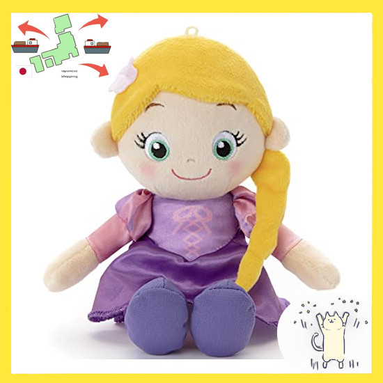 [Japanese Version] TOMYARTS Disney Character Washable Beans Collection Rapunzel Plushie doll (Height