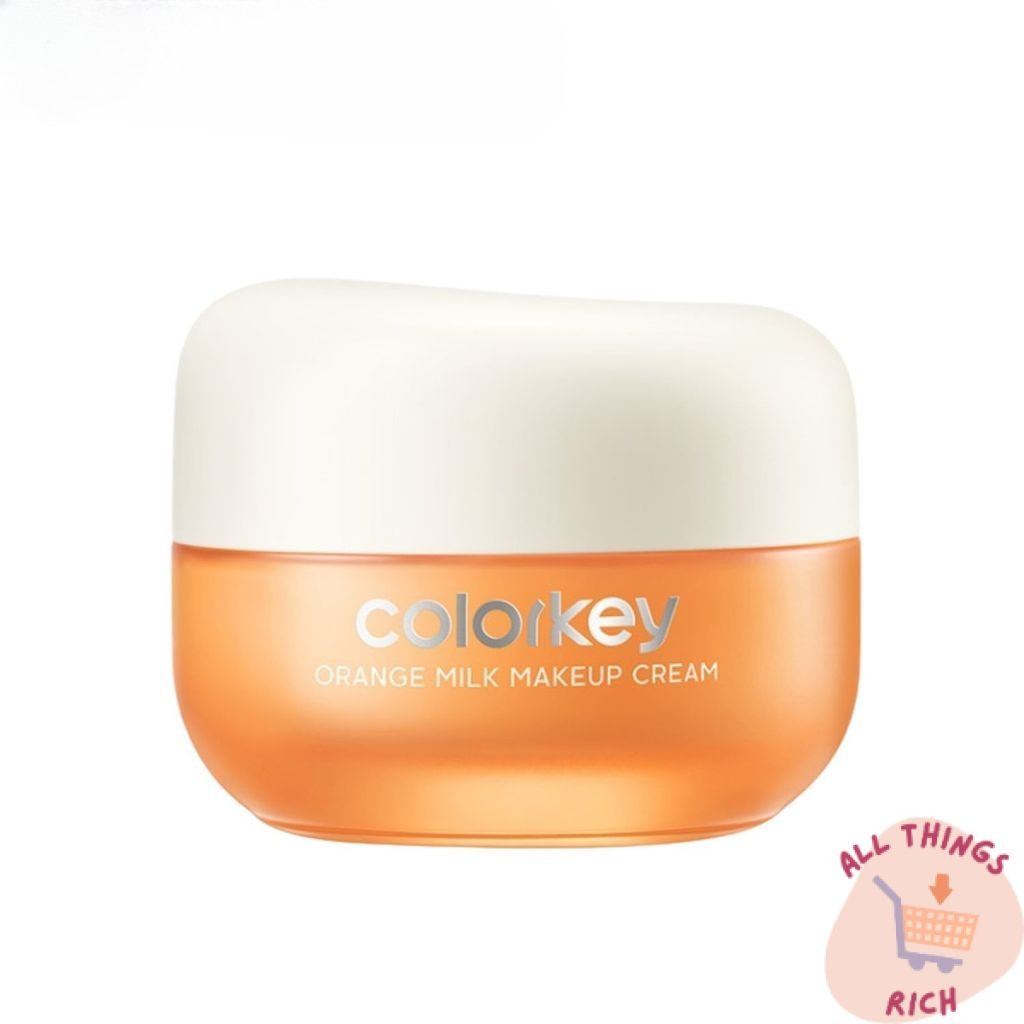 COLORKEY Orange Milk Makeup Cream คัลเลอร์คีย์ เมคอัพเบส เนื้อบางเบา เกลี่ยง่าย 1 กระปุก 20-50g