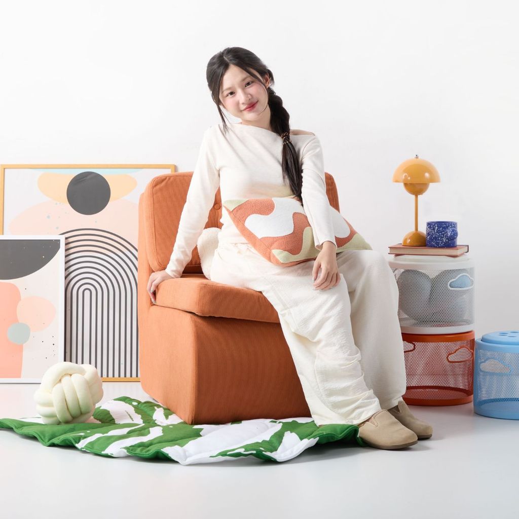 SB Design Square โซฟา 1 ที่นั่ง รุ่น Brook สีส้ม (1x1x1 ซม.) แบรนด์ KONCEPT FURNITURE