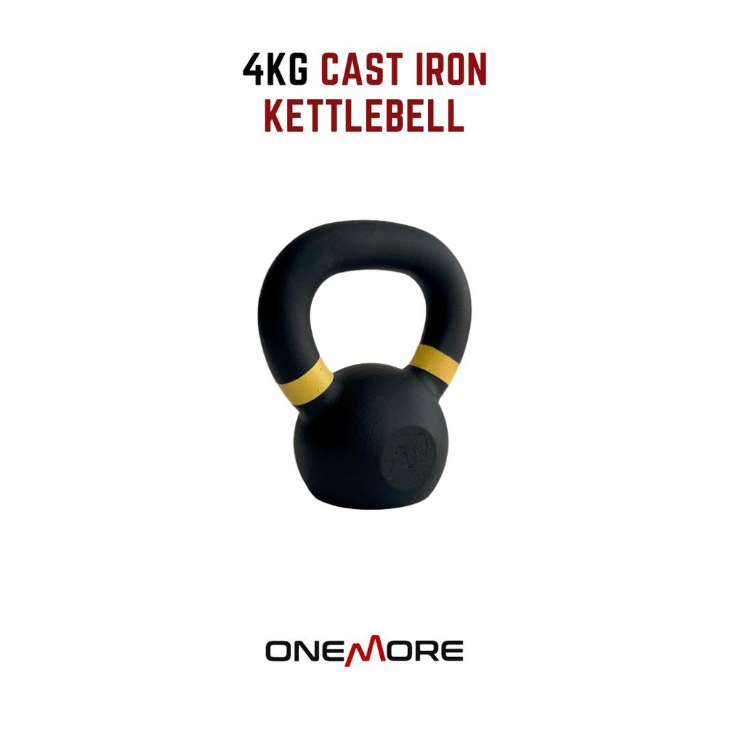 เคตเทิลเบลเหล็กหล่อ 4KG ONE MORE