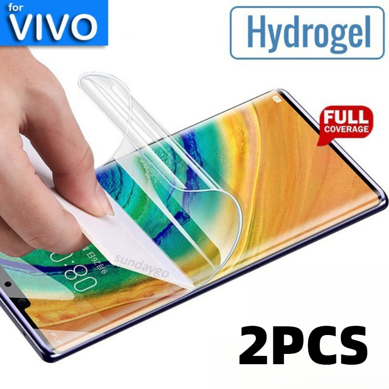 2 ชิ้น Matte Frosted Hydrogel ฟิล์มสําหรับ vivo T4x T4R T4 T5 Ultra Pro Lite 5G Anti Blue Light Anti