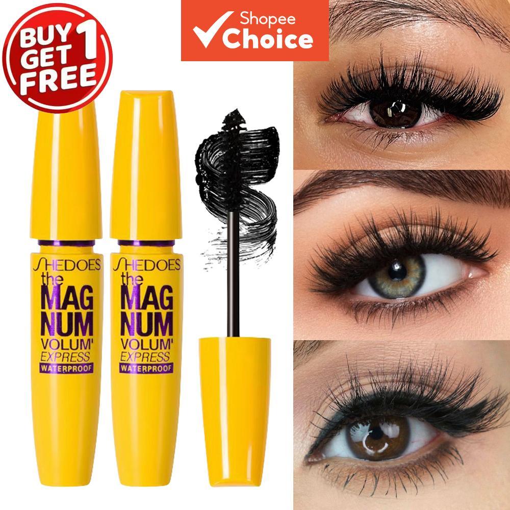 SHEDOES MASCARA 2PCS เสริมดวงตา ล้างน้ํา ทาง่าย ไร้สารละลาย