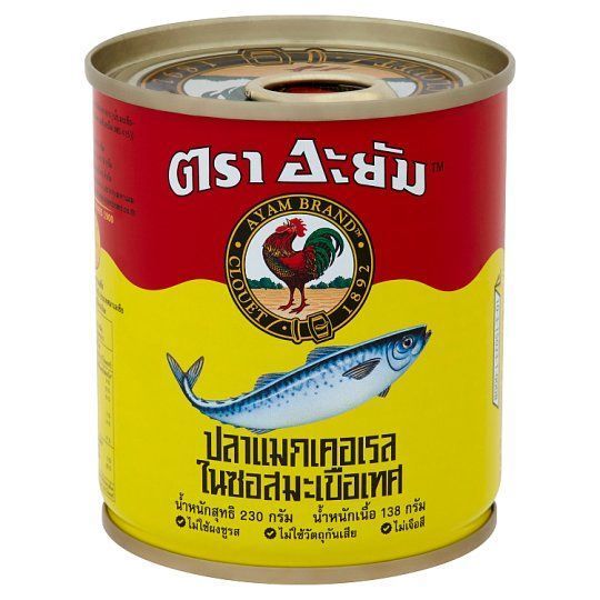 [สินค้าส่งด่วน] อะยัม แมคเคอเรลในซอสมะเขือเทศฝาดึง 230 กรัม AYAM MACKEREL IN TOMATO SAUCE 230 G E/O