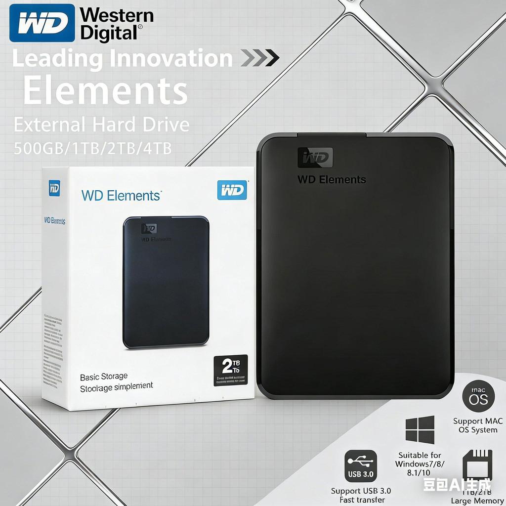 External Harddisk WD 1TB USB 3.0 Elements ราคาสุดคุ้ม ของแท้ ประกันศูนย์ External Harddisk ซื้อเลย