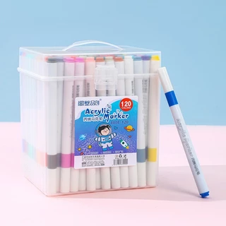 【Bubble Store】Acrylic Marker ปากกาอะคริลิก กันน้ำ สีสด ปากกาอะคริลิกแบบมาร์กเกอร์ อะคริลิกมาร์กเกอร์