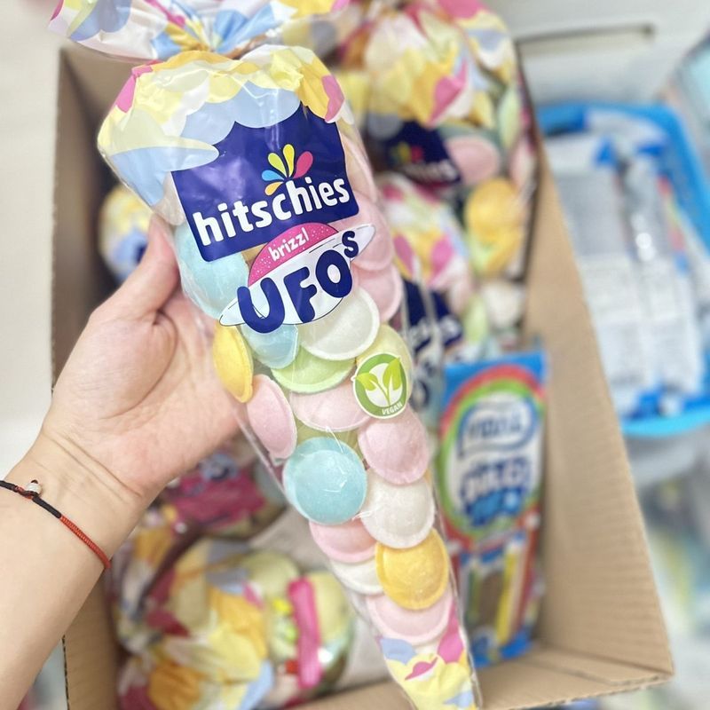 เยอรมันนําเข้า Mermaid รสเปรี้ยวผลไม้แคปซูลผสม Rainbow Agave Acid ปรับ UFO Influencer Candy 4.22 fc