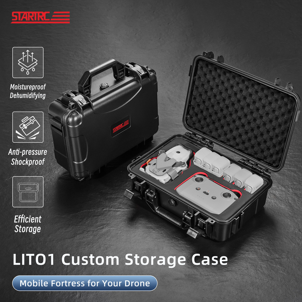 สําหรับ DJI LITO 1/X1 ระเบิดกล่องความปลอดภัย Universal ชุด RC-N3/2/1 รีโมทกล่องกันน้ํามือถือ Crossbody Lito 1 Drone Storage อุปกรณ์เสริม Pack