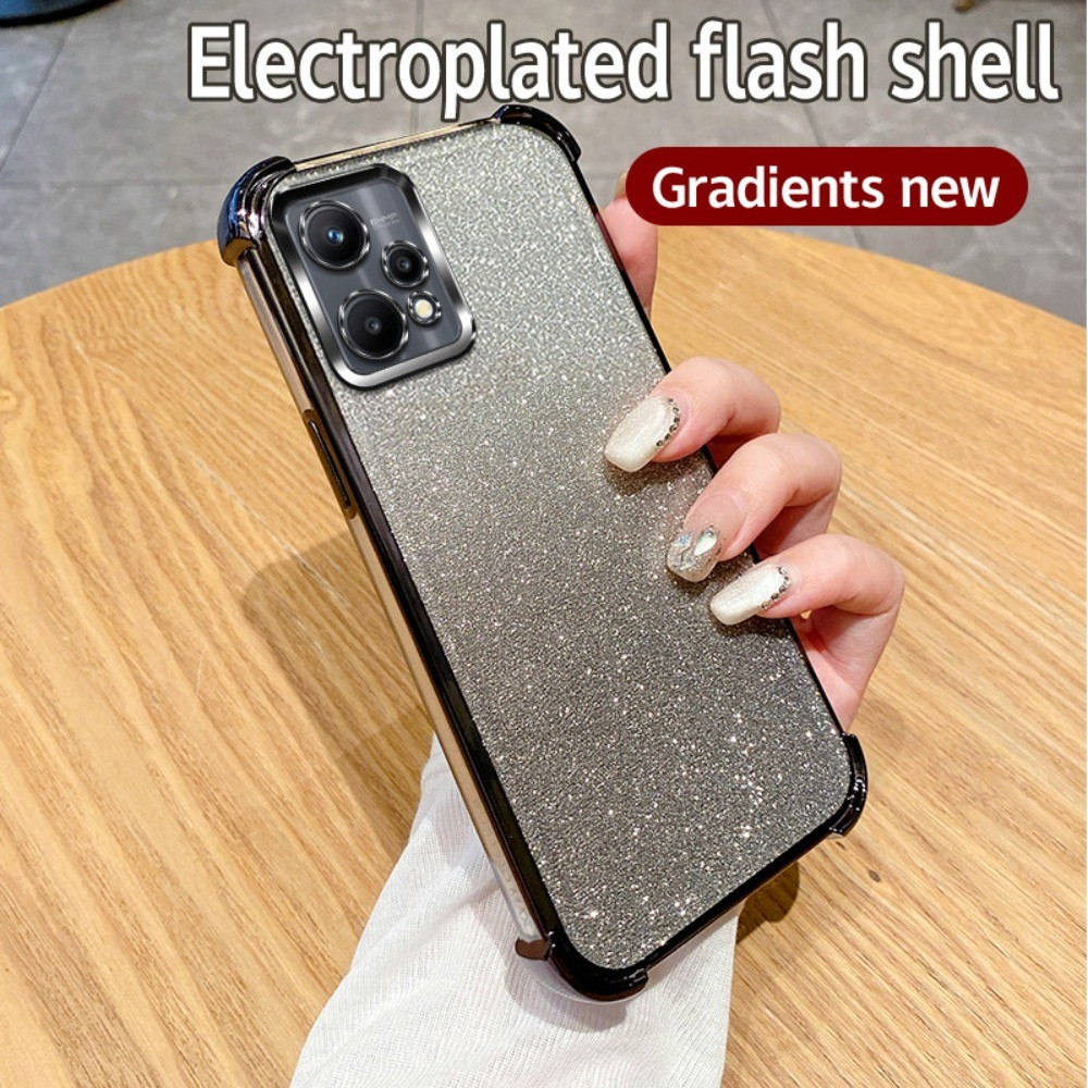 หรูหราGradient GlitterสําหรับRealme V13 Q3 Q3i 9 Pro + V11 Q2 V5 Narzo 30 Pro C75 C75X 14X C71 หมายเ