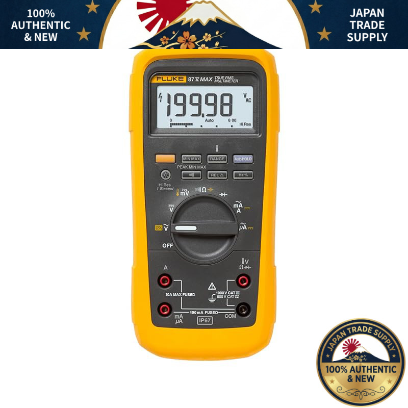FLUKE Digital Multimeter 87V (87-5) Combo with Certification and Accessories