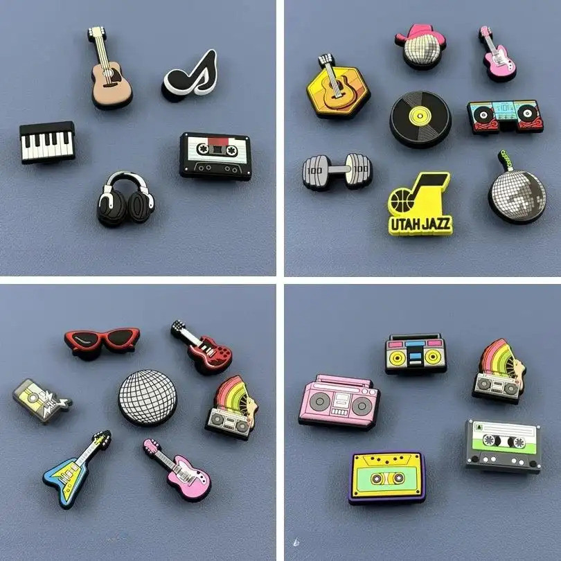 shoe charms หัวเข็มขัดรองเท้า สำหรับการทำเอง ออกแบบลายดอกไม้พิเศษ