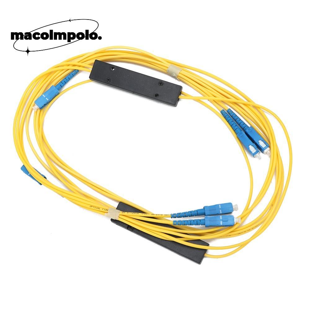 2 ชิ้น 1x2 เครื่องแยกไฟเบอร์, SC UPC Singlemode Fiber Optical FBT Splitter, -40 ถึง 85℃ อุณหภูมิการท