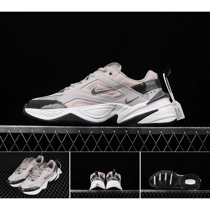 บริษัทสั่งซื้อ M2K Tekno Suede สีเทาผู้ชายผู้หญิง Retro Daddy รองเท้ารองเท้าลําลอง BV235598-33cm Siz