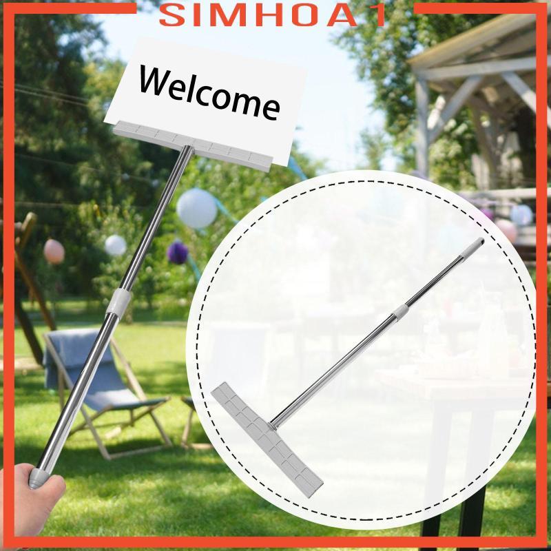 [Simhoa1] ที่ใส่ป้าย Placard สแตนเลสแบบยืดหดได้สําหรับนิทรรศการ