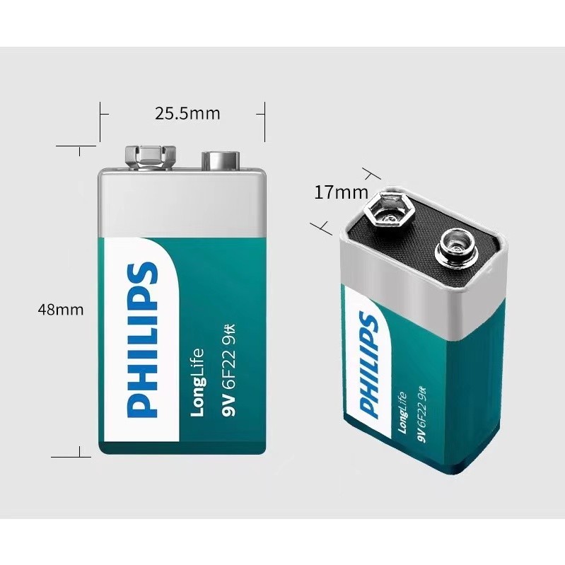 IGOOTECH PHILIPS ถ่านไฟฉาย 6F22 9V (1 ก้อน)