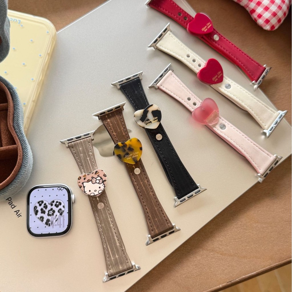 สายหนัง Love Resin Meteor Shower Design เหมาะสําหรับ Apple Watch iwatch11 รุ่น 10/98UltraSE
