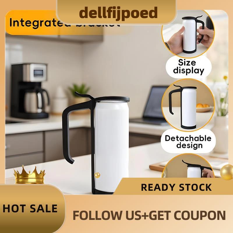 dellfijpoedEnergymo Drink Slim Drink Holder with Handle Adjustable Cans Drinking Grip for Beer Sleev