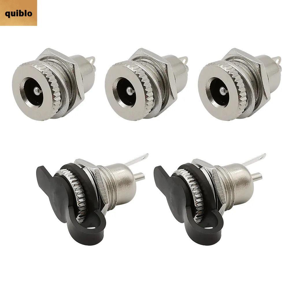 QUIBLO DC Power แจ็คซ็อกเก็ตหญิง, 5.5 x 2.1 มม.คุณภาพสูง DC Jack Adapter, โลหะทนทาน DC-099 DC-099 ปล