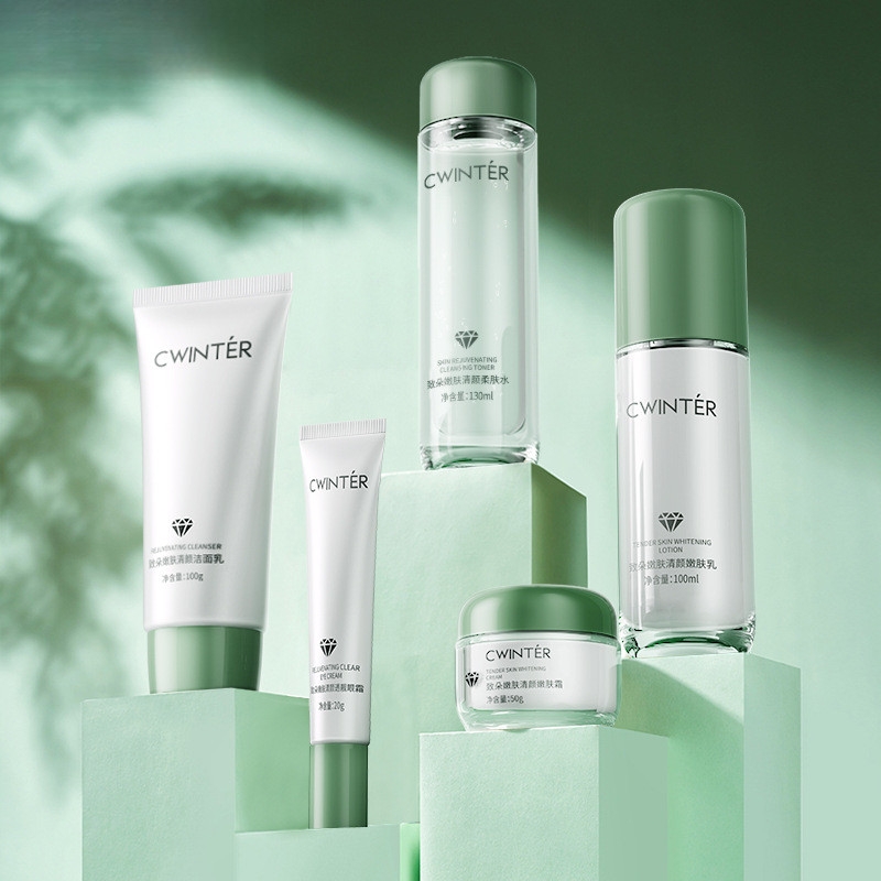 Zhiduo Zhiduo Green Diamond Rejuvenating Skin Cleanser ชุดห้าชิ้น Skin Tone Replenishing Skin Vitali