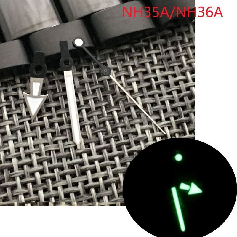 แทนที่ Seiko Watch Pointer ดัดแปลงส่องสว่างเหมาะสําหรับ SKX007 NH35A/36A การเคลื่อนไหว C3 Luminous 0