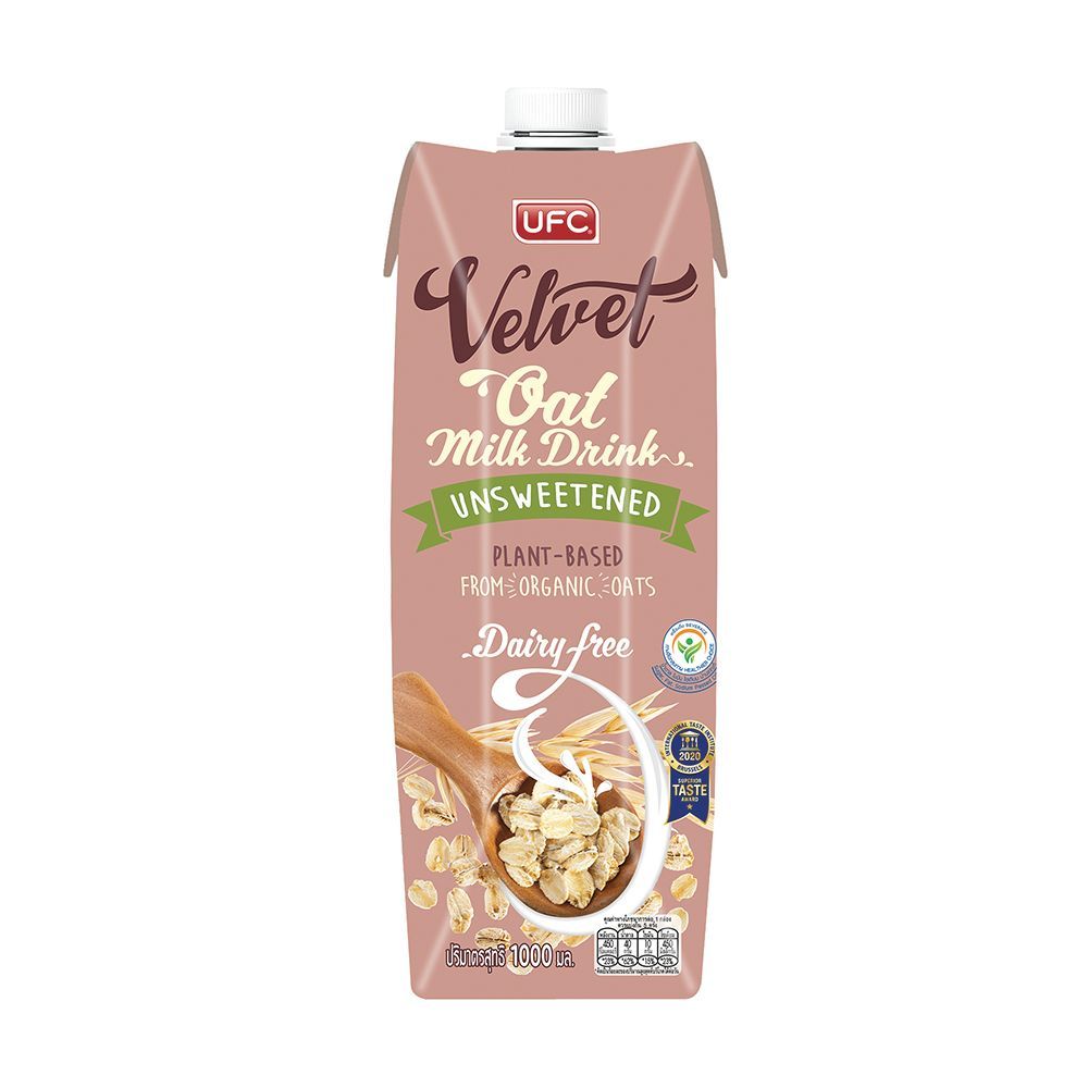 [สินค้าส่งด่วน] ยูเอฟซี เวลเวท นมข้าวโอ๊ต รสจืด 1 ลิตร UFC VELVET UNSWEETENED OAT MILK 1 L.