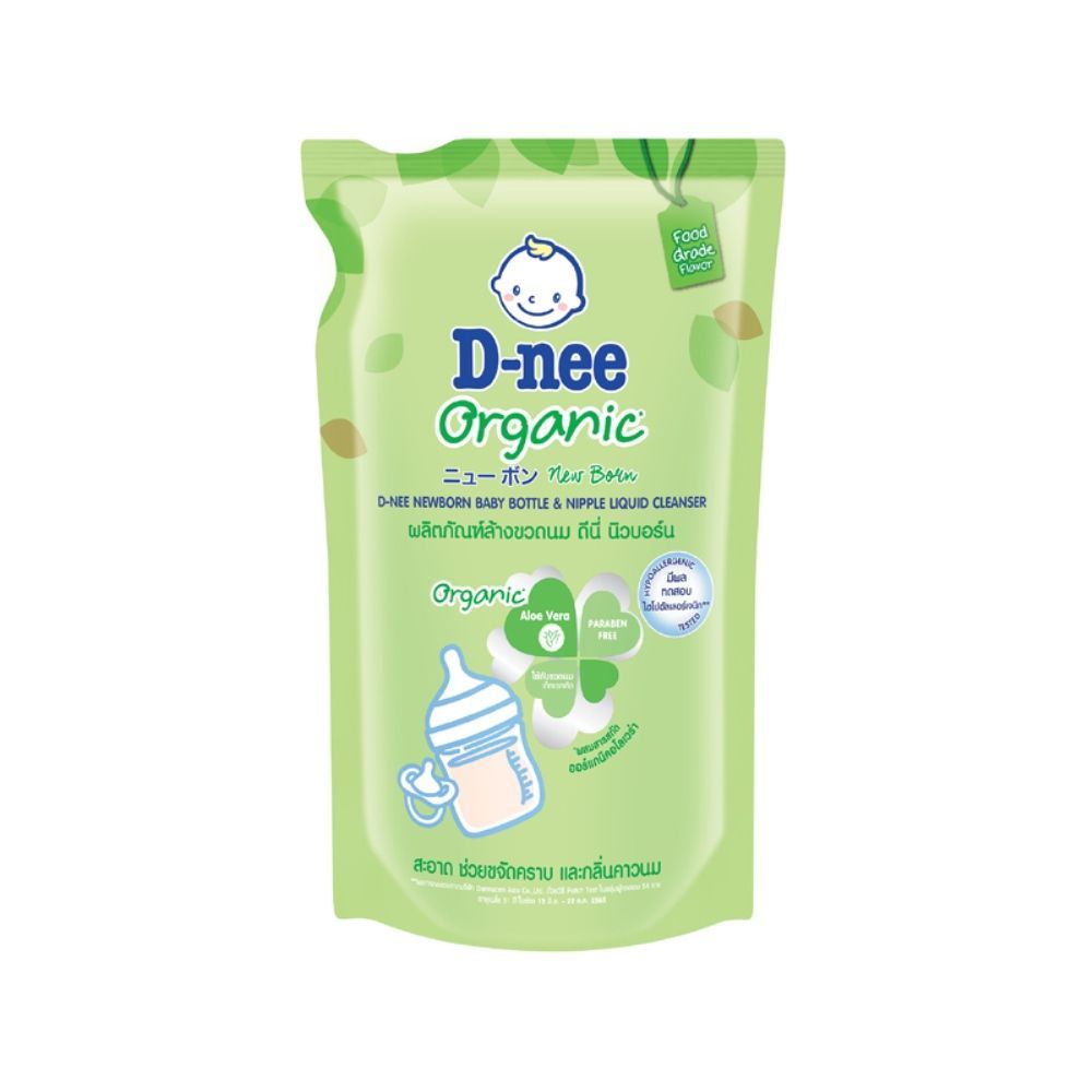 [สินค้าส่งด่วน] ดีนี่ น้ำยาล้างขวดนม ถุงเติม 550 มล. D-NEE NIPPLE LIQUID CLEANSER REFILL550ML