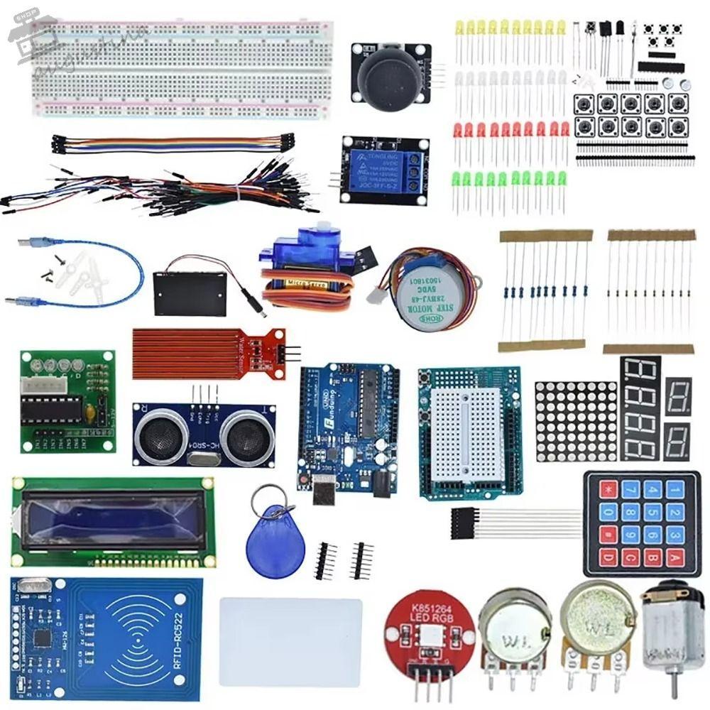 AUGUSTINA Starter Kit สําหรับ Arduino Uno R3, Jumper Wire Sensor ปุ่ม Uno R3 โครงการ, Arduino Uno R3