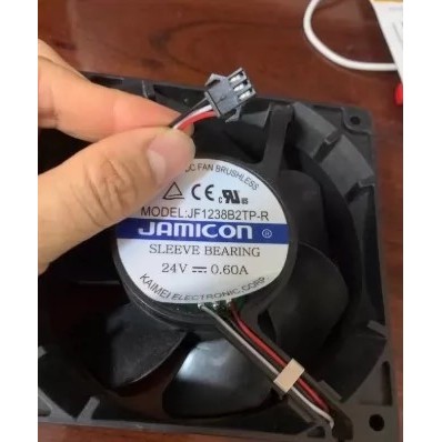 ยี่ห้อใหม่ JAMICON Kaimei พัดลมระบายความร้อนแชสซี JF1238B2TP-R 24V พัดลมขับเคลื่อน