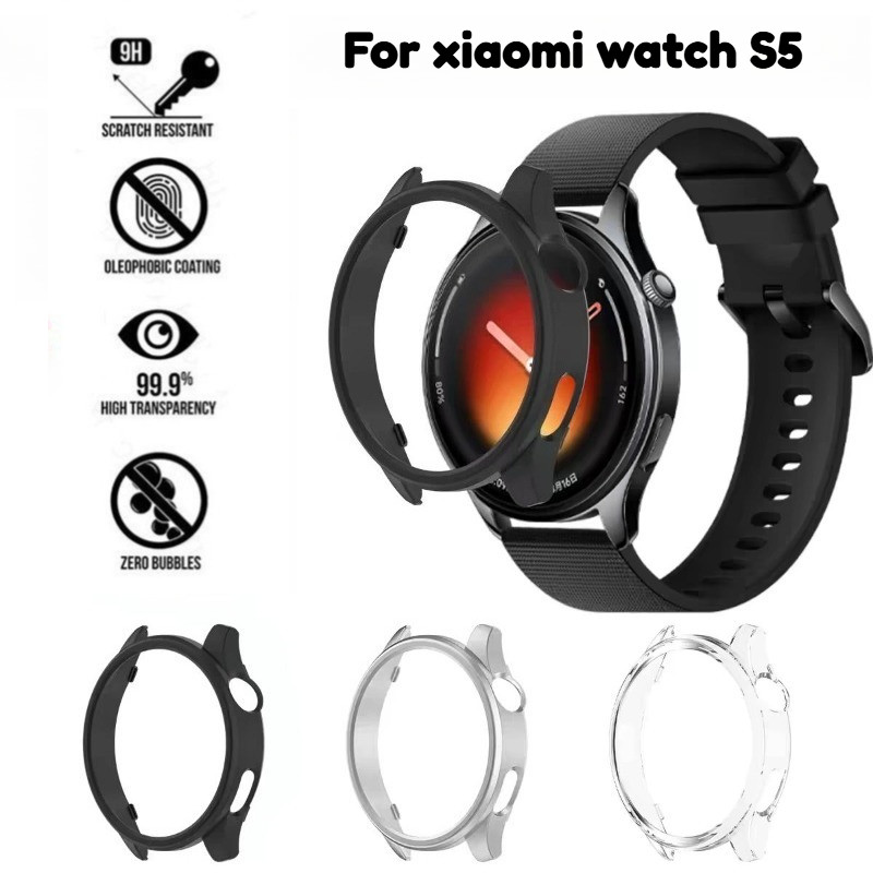 สมาร์ทวอท์ชสําหรับ xiaomi นาฬิกา S5 Hard Hollow PC กรอบกันชนสําหรับ Mi S5 watchS5 ไม่มีหน้าจอเกราะป้องกันอุปกรณ์เสริม