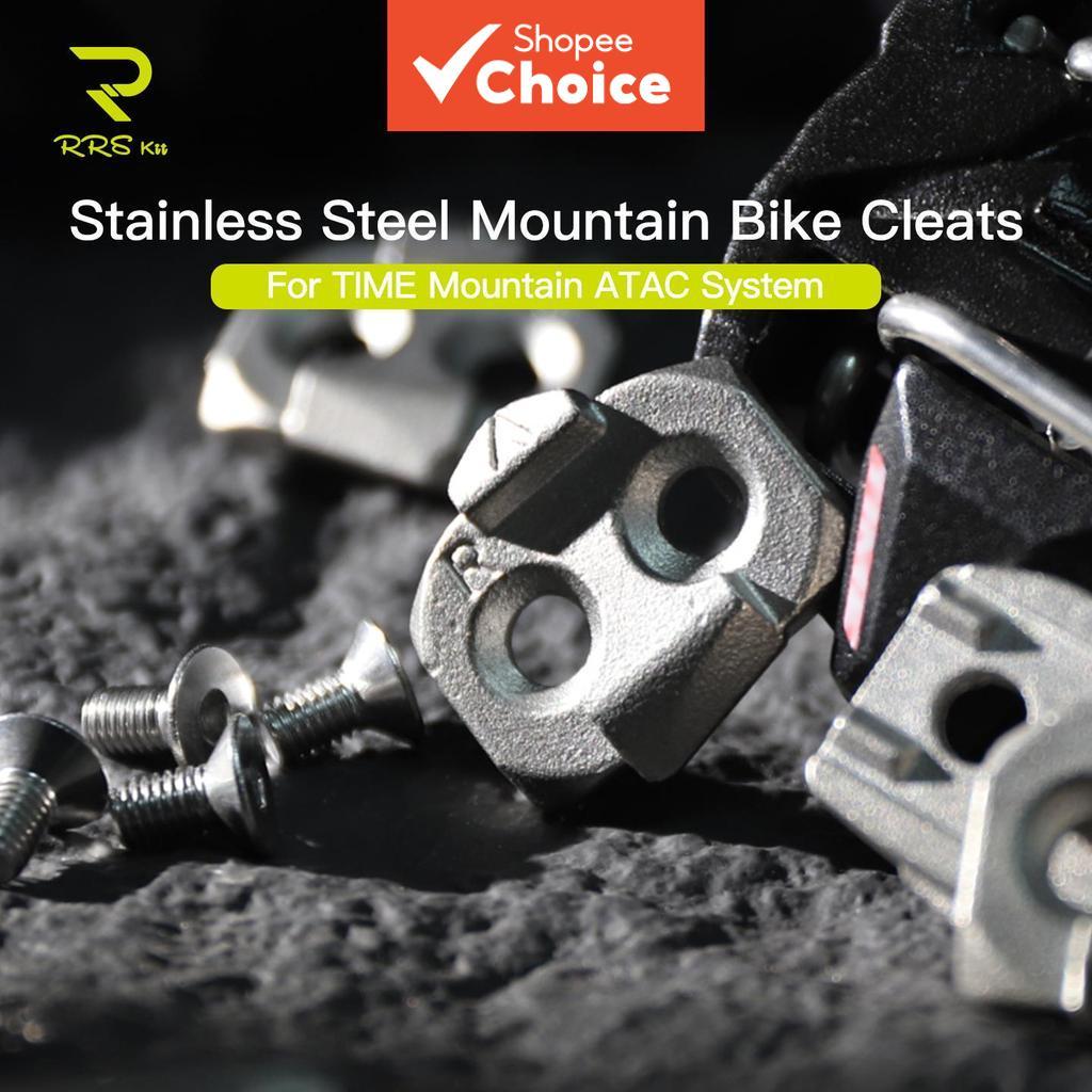 RRSkit รองเท้าคลีทสําหรับจักรยานเสือภูเขา ระบบ TIME Mountain ATAC ทําจากสแตนเลส สําหรับจักรยานเสือภูเขา