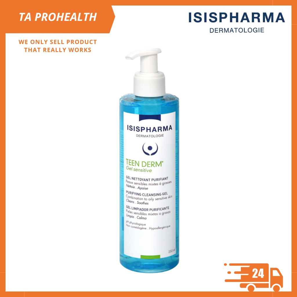 Isispharma Teen Derm Gel Sensitive Purifying Cleansing Gel [ หมดอายุ: 2029 ]