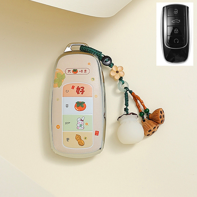 เคสกุญแจรถ Chery Omoda 5 C5 Tiggo 7 Tiggo 8 Pro Jaecoo J7 OMODA6 OMODA8 รถ Keyless TPU ฝาครอบรีโมทกุ