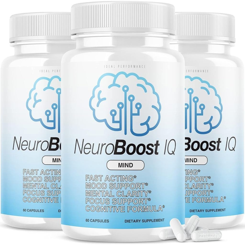 (3 แพ็ค) Neuro Boost IQ อาหารเสริมเม็ดสมอง Mind Ben Carson Neurobooster Neuroboostiq (180 แคปซูล)