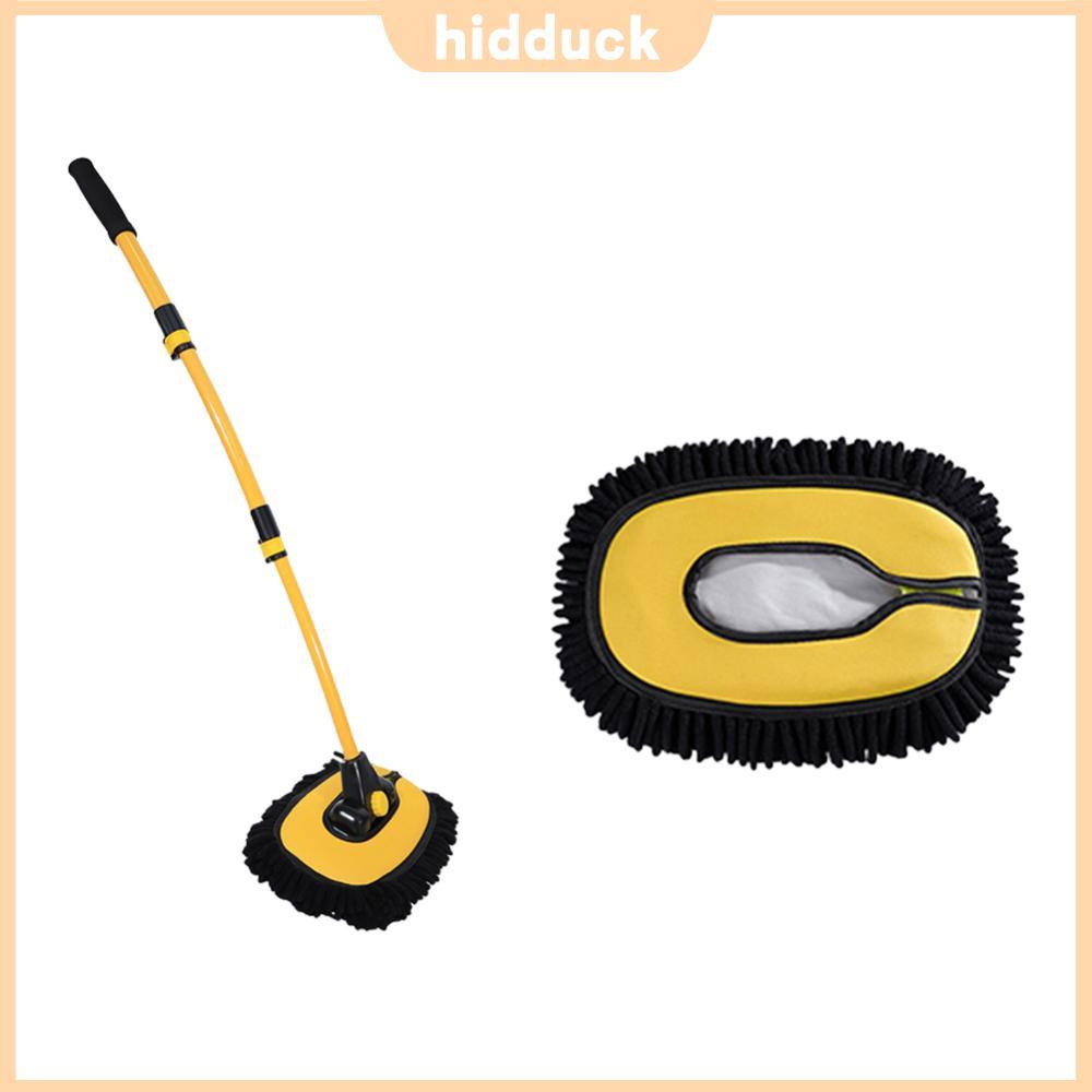 ⚡24ชม.⚡ ทําความสะอาด Mop Telescoping Auto Detailing Mop ด้ามยาวรถ Care Cleaner Chenille Auto Care อุ