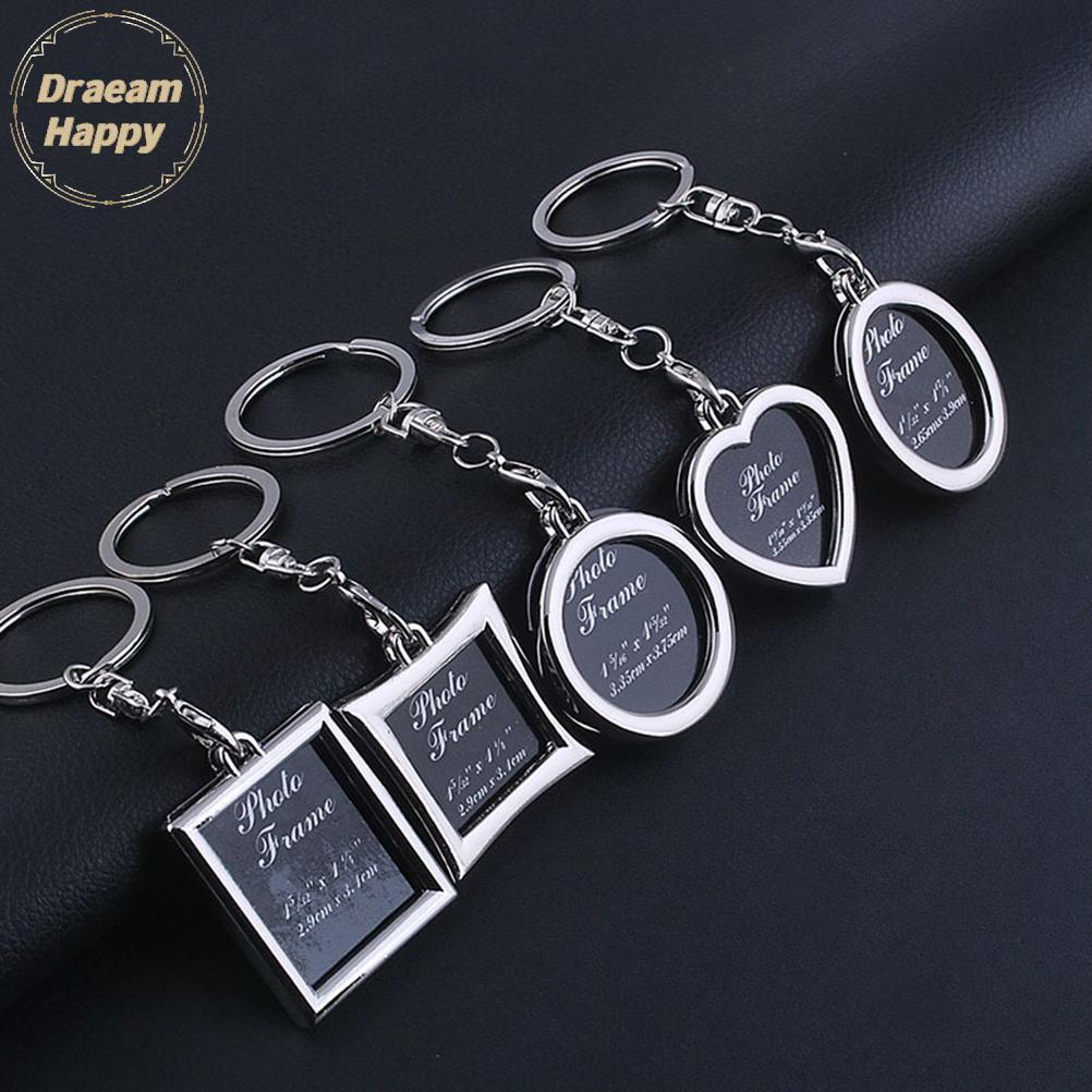 DH 1 ชิ้น Chic โปร่งใสใสใส่กรอบรูปพวงกุญแจพวงกุญแจ TH