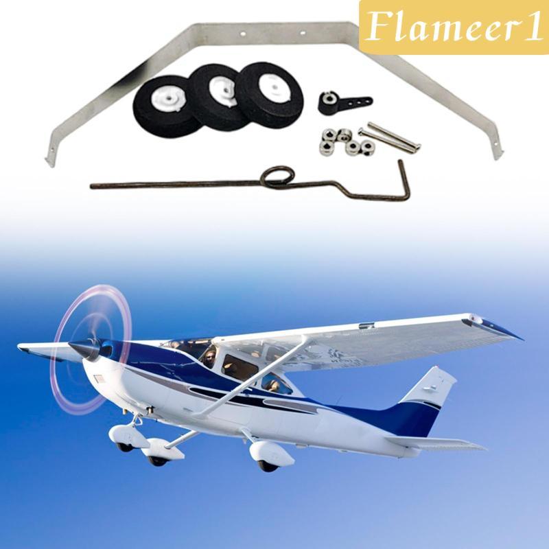 [เปลวไฟ1] RC เครื่องบิน Landing Gear Wheel Kit, เปลี่ยนโดยตรงสําหรับ RC Jet Plane