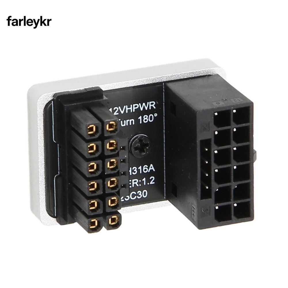 FARL GPU PCIe Connector, Plug and Play PH316 TypeA GPU Power Adapter, ทนทาน 180 องศามุม 12+4 Pin Pow
