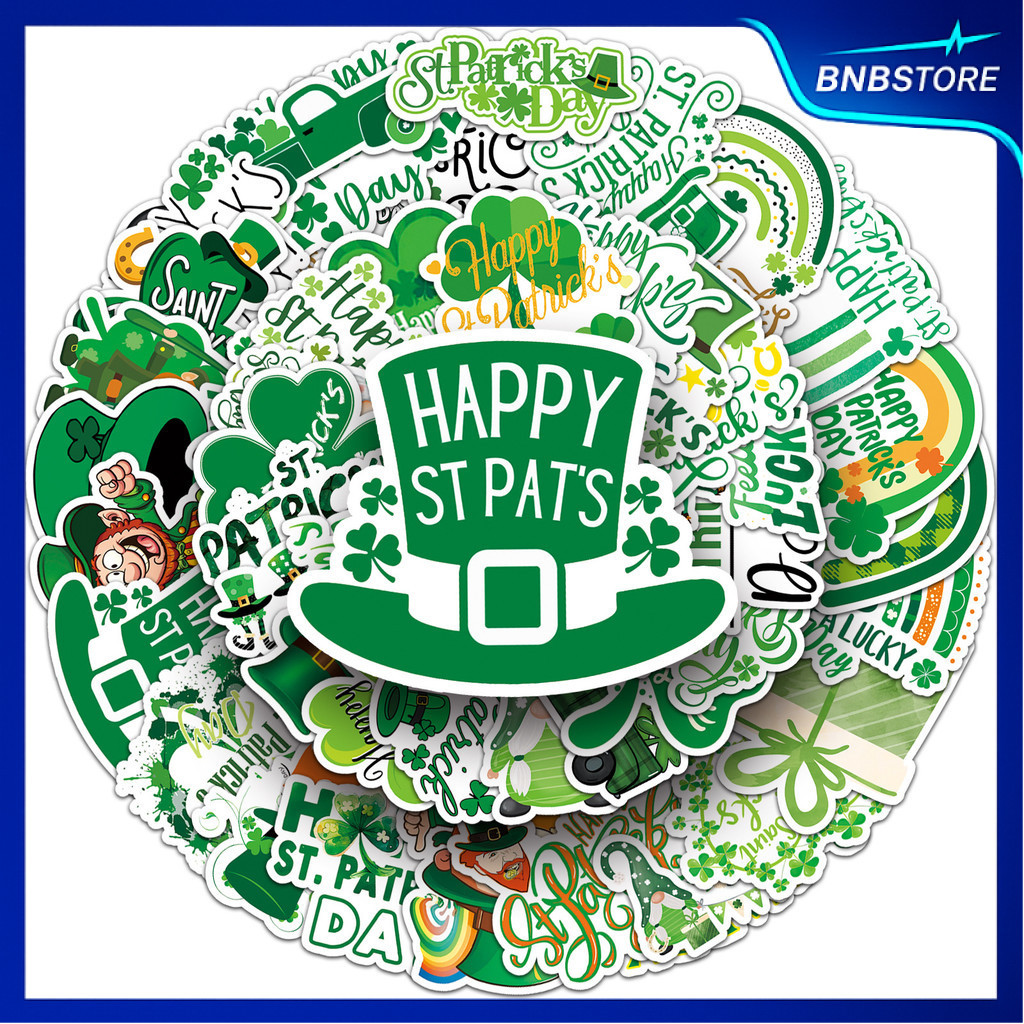 ส่งจากไทย 50แบบ สติกเกอร์ วันนักบุญแพทริค St. Patrick's Day Sticker พร้อมส่ง