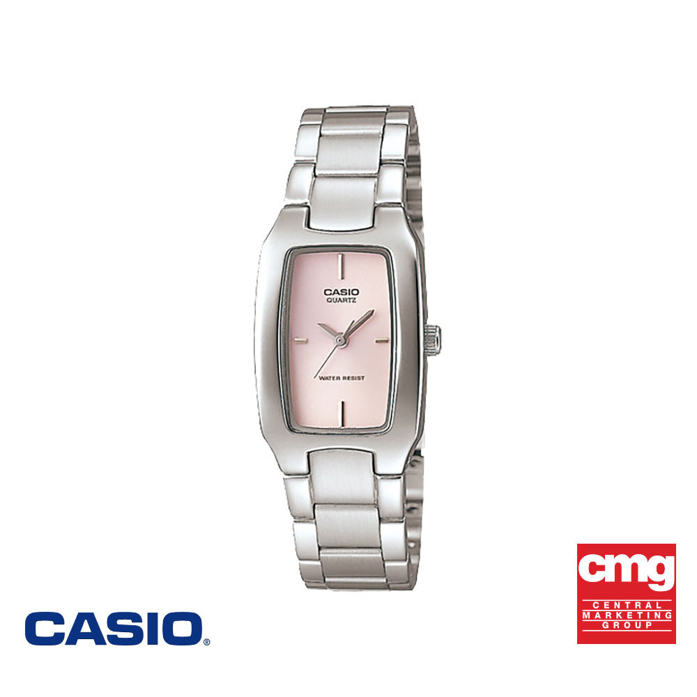 CASIO นาฬิกาข้อมือ CASIO รุ่น LTP-1165A-4CDF วัสดุสเตนเลสสตีล สีชมพู
